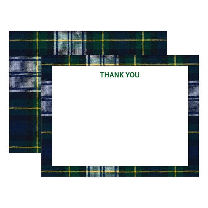 Plaid Notecards S/10