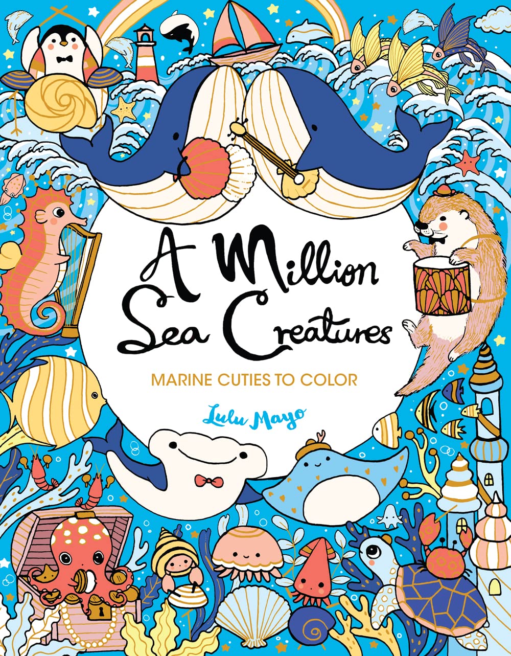 A Million Sea Creatures-Coloring book