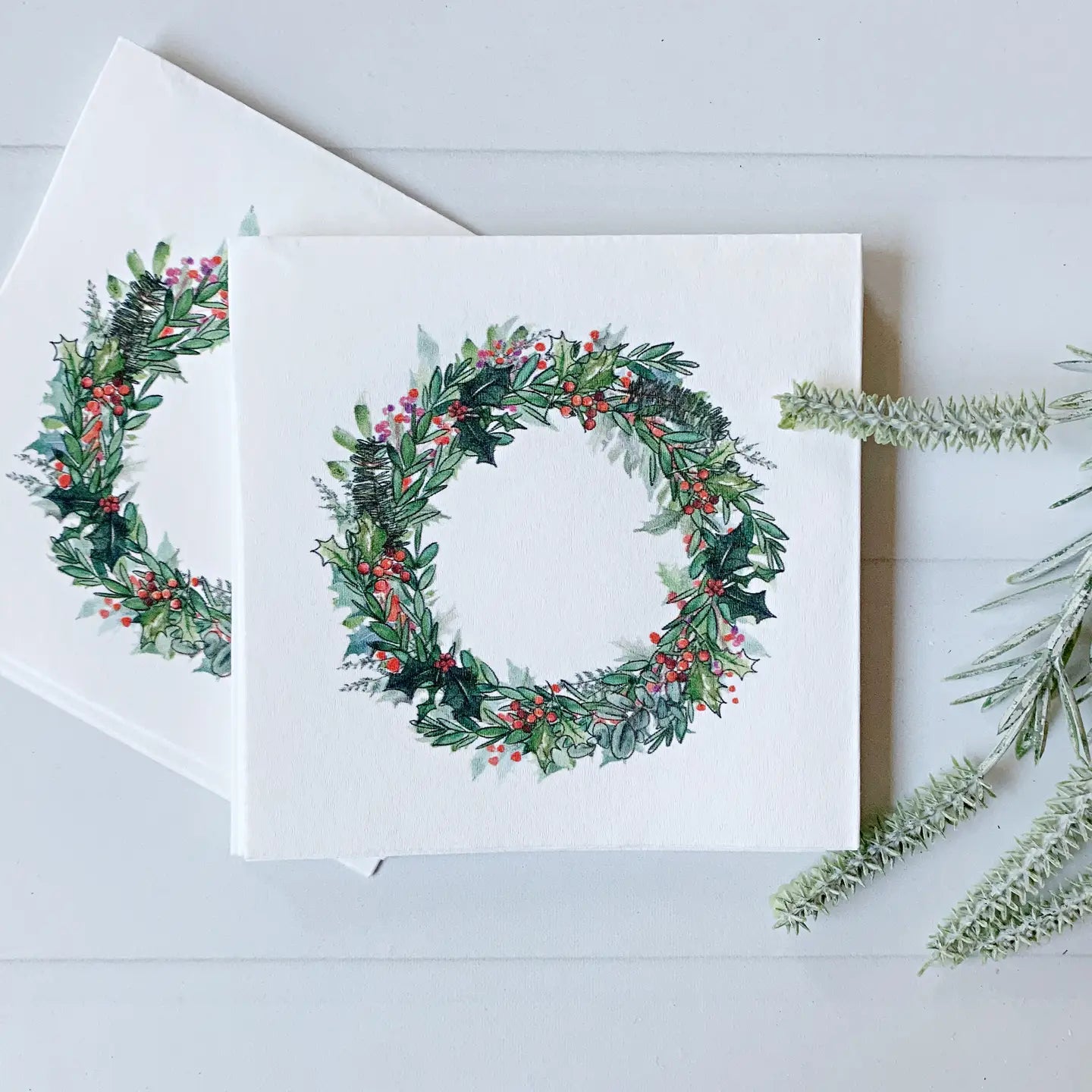 Holly Wreath Napkins