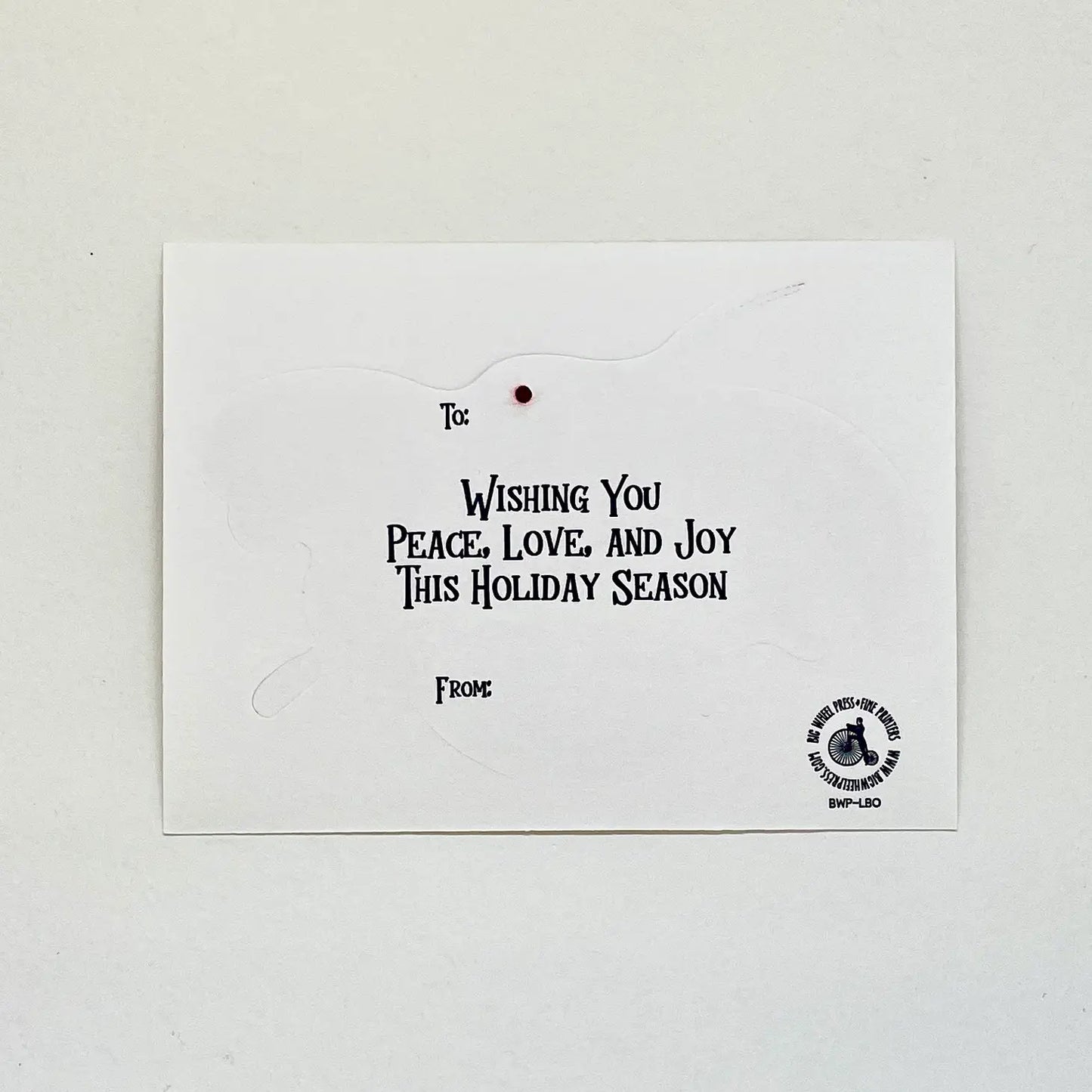 Letterpress Lobster Ornament Card