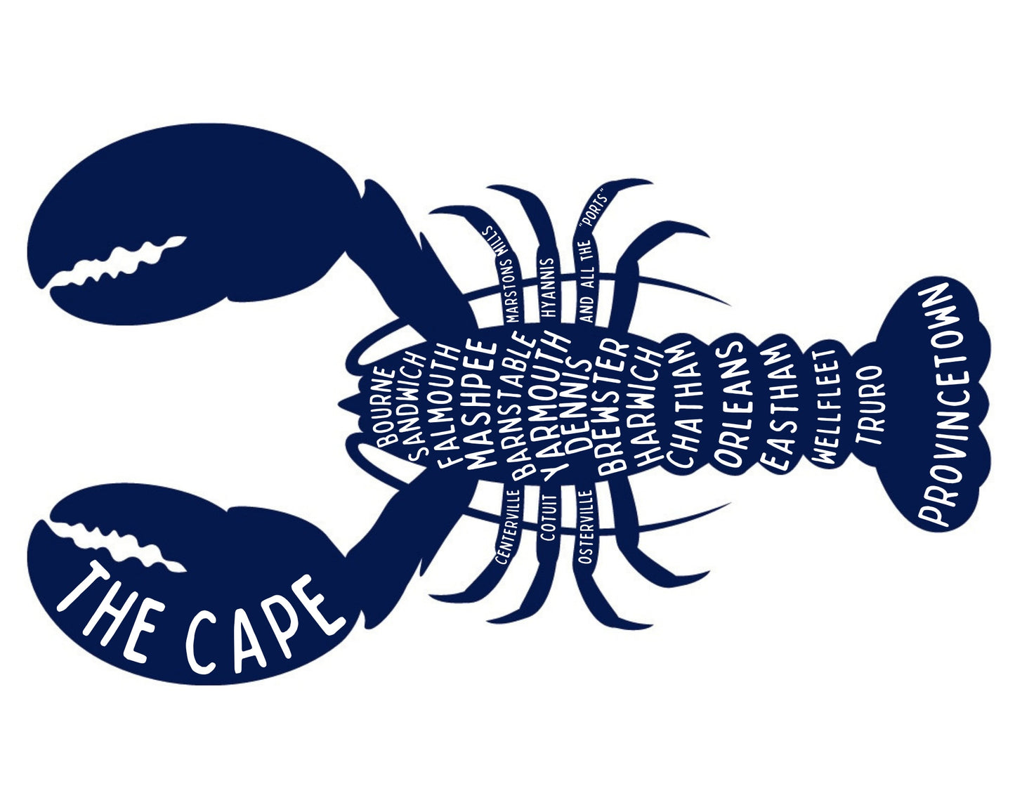 Cape Lobster Sticker