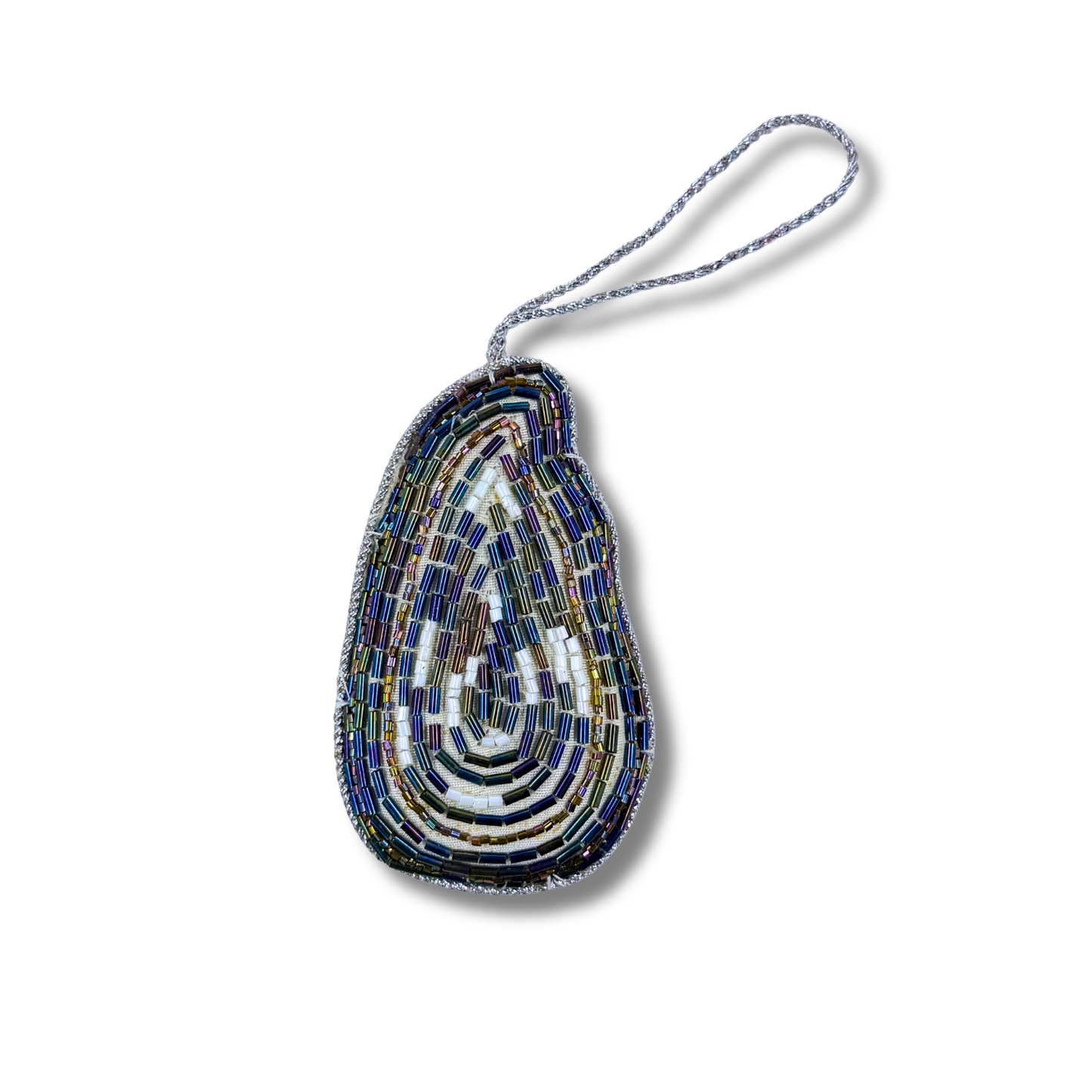 Beaded Oyster Ornament