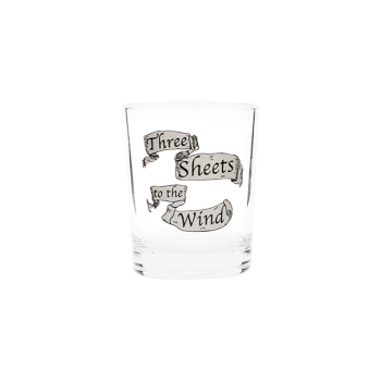 Three Sheets To The Wind Shot Glass