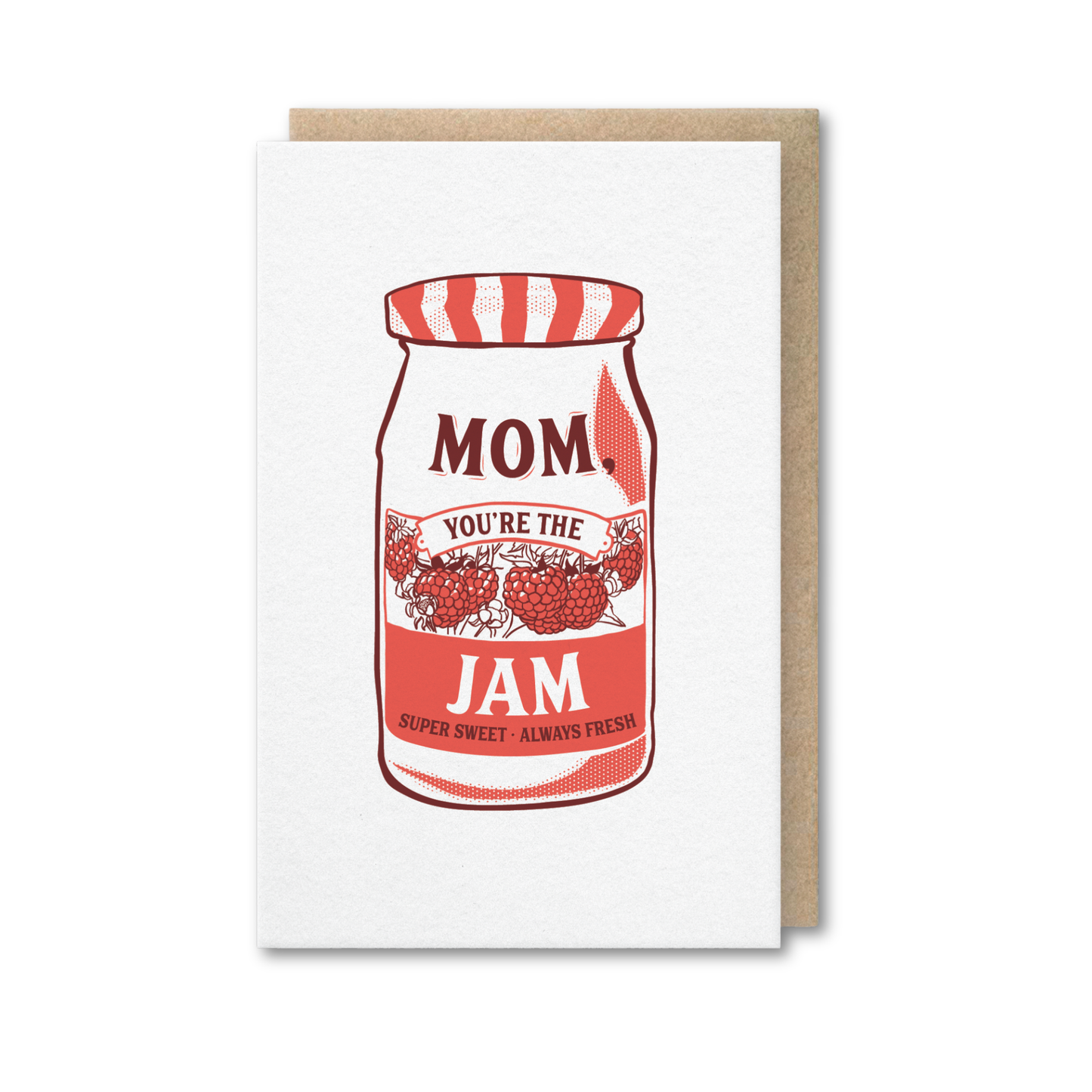 Mom You're The Jam Letterpress Card