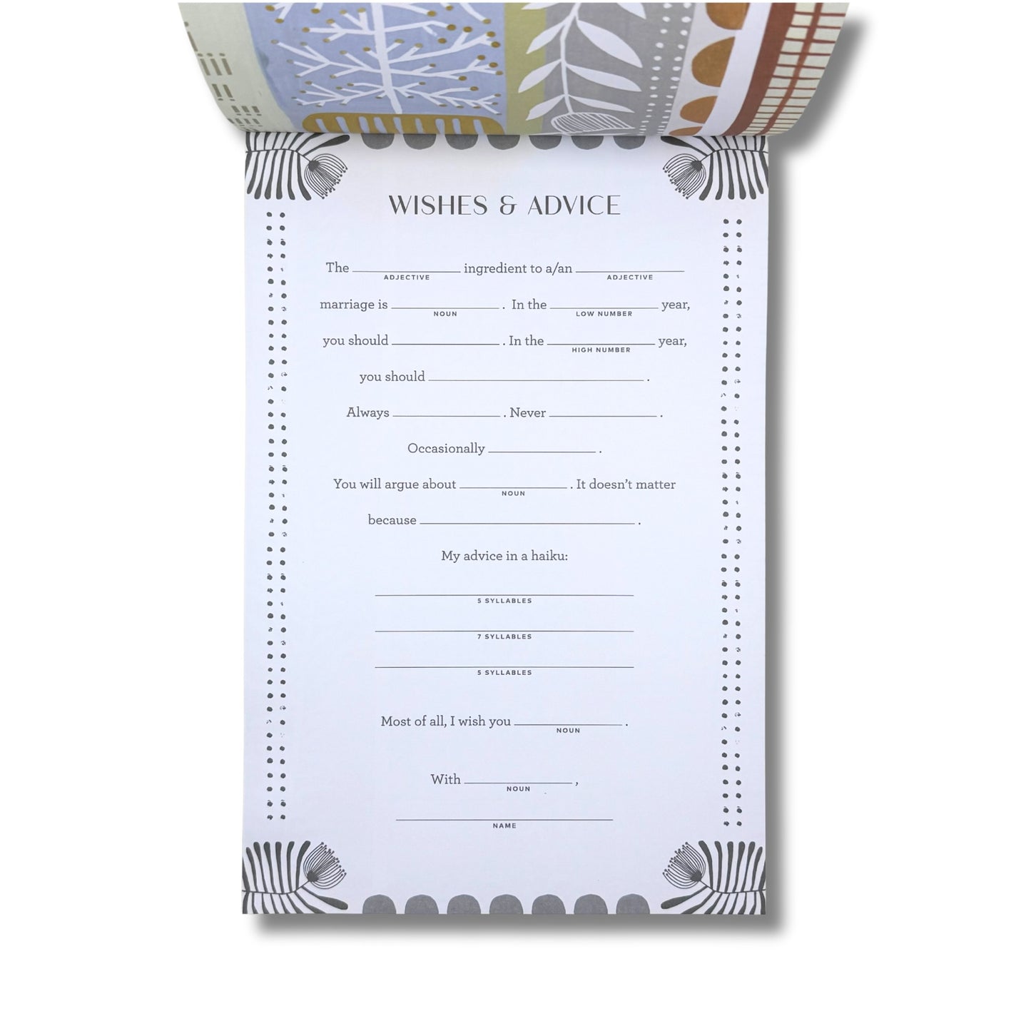 Fill-in-the-Blank Wedding Wishes