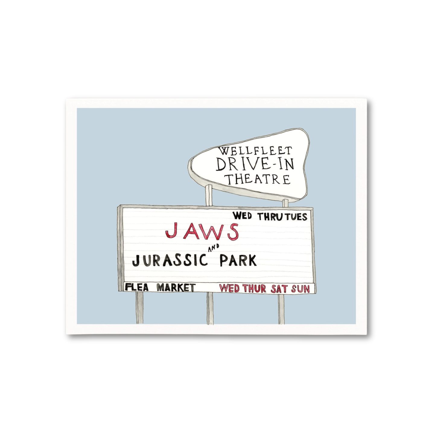 Wellfleet Drive In Print