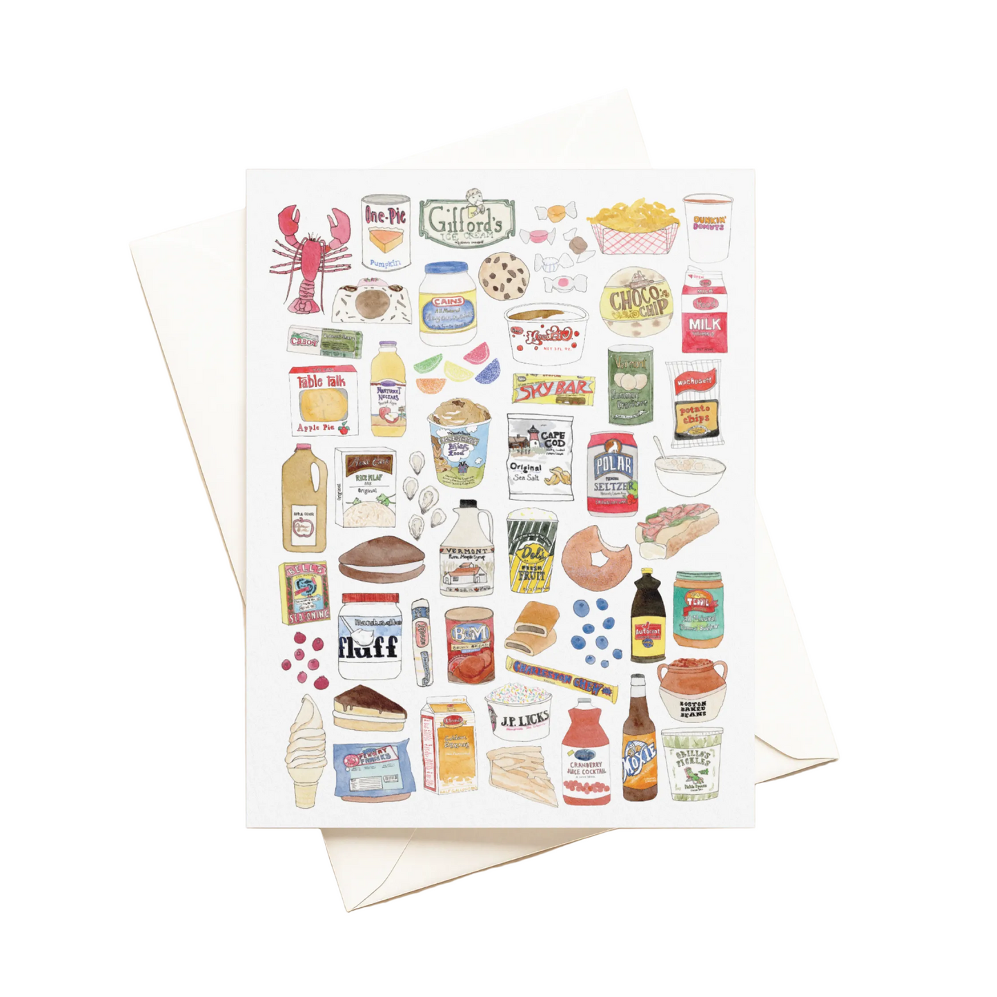 Local New England Foods Cards
