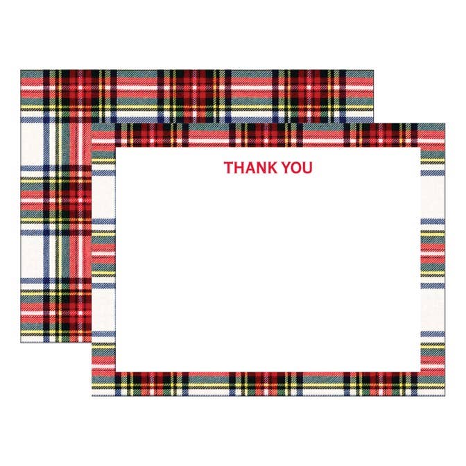Plaid Notecards S/10