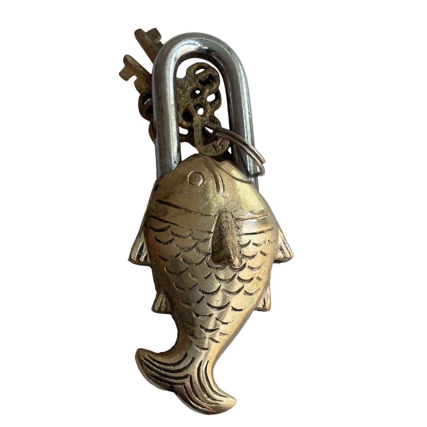 Brass Fish Padlock