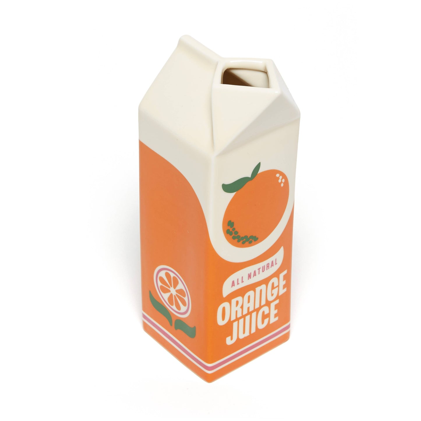 Orange Juice Carton Vase
