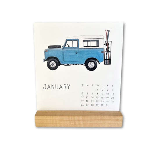 Vintage SUV Desk Calendar
