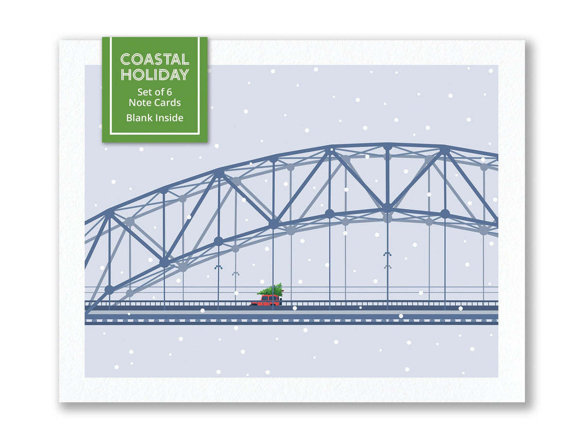 Cape Bridge Holiday Cards S/6