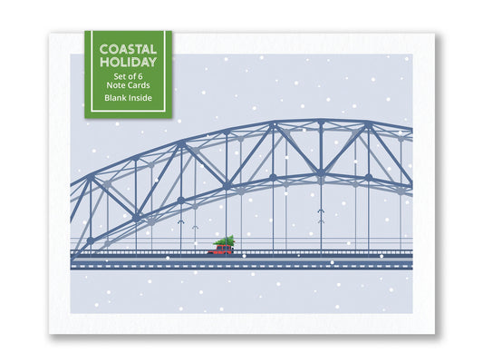Cape Bridge Holiday Cards S/6