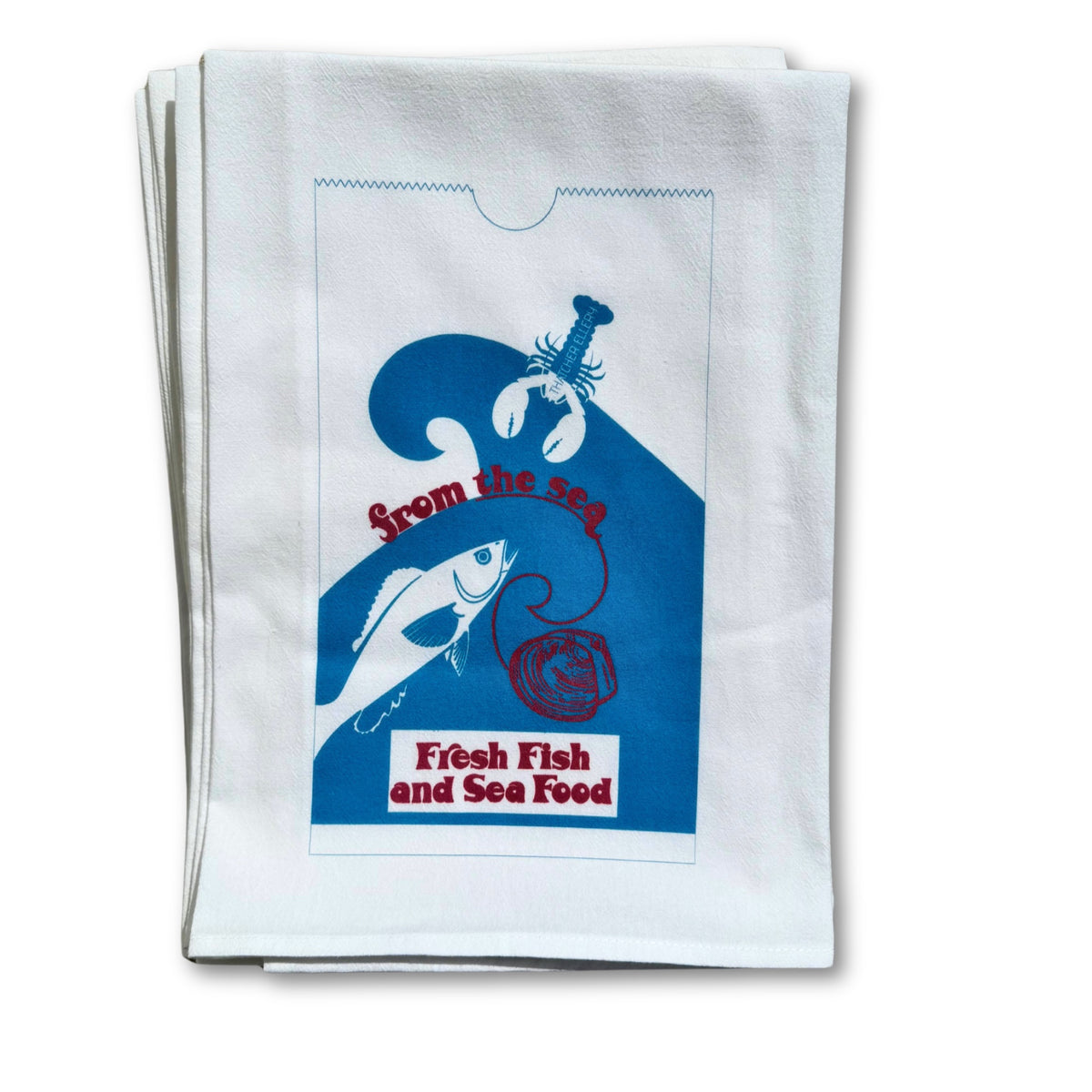 Seafood Bag Tea Towel