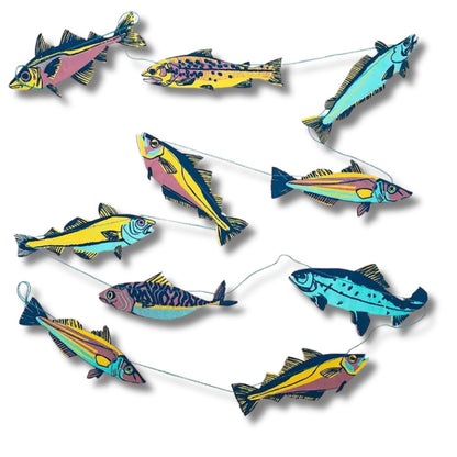 Screen Printed Paper Garland