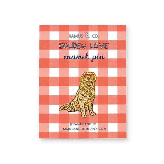 Golden Retriever Enamel Pin