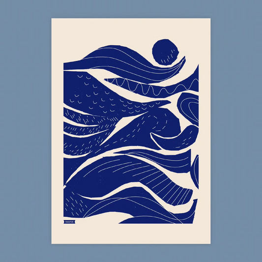 Into the Waves Tea Towel