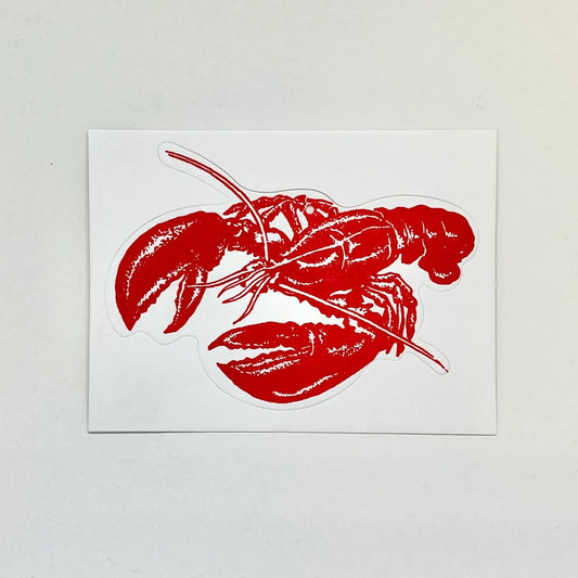Letterpress Lobster Ornament Card