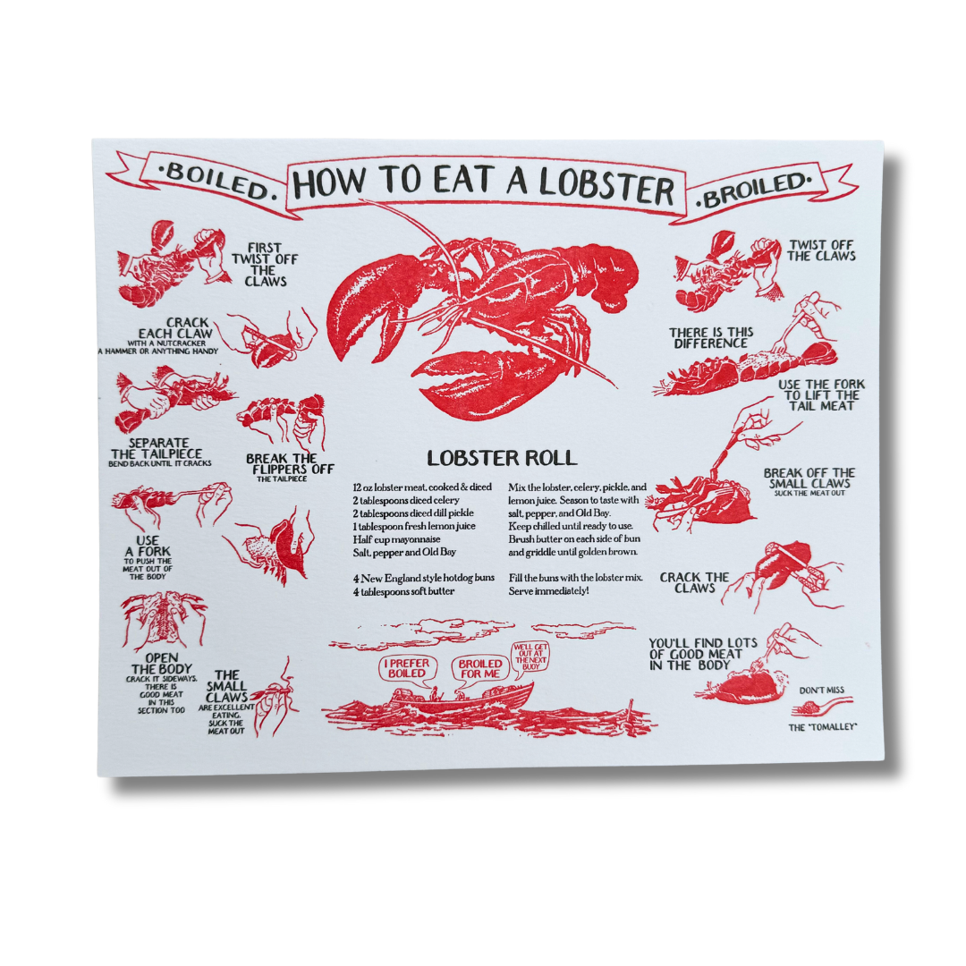 How to Lobster & Oyster Prints