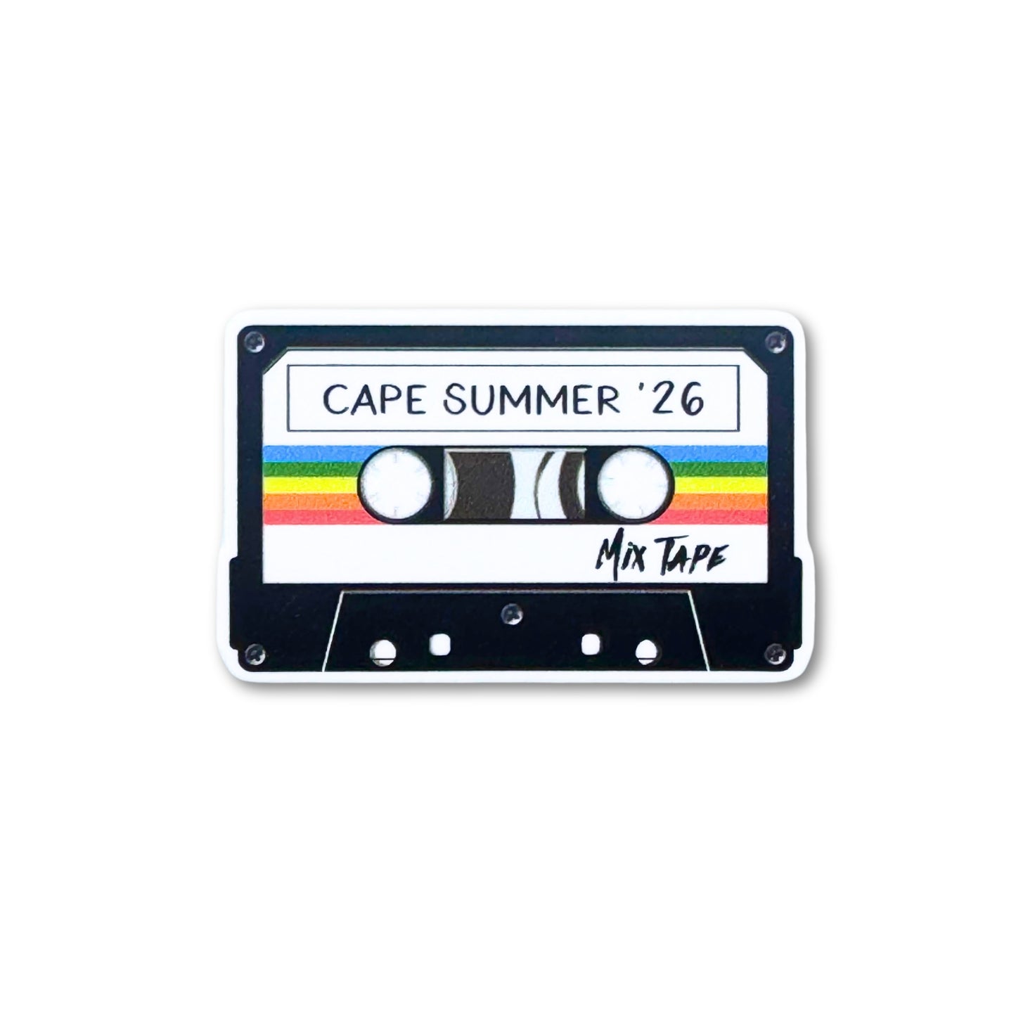 Cape Summer Mix Tape Sticker
