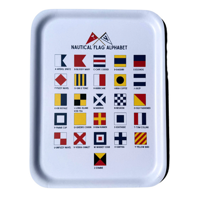 Nautical Cocktail Flag Tray