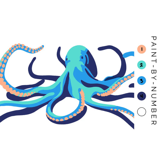 Sea Creatures Paint-by-Number Kits