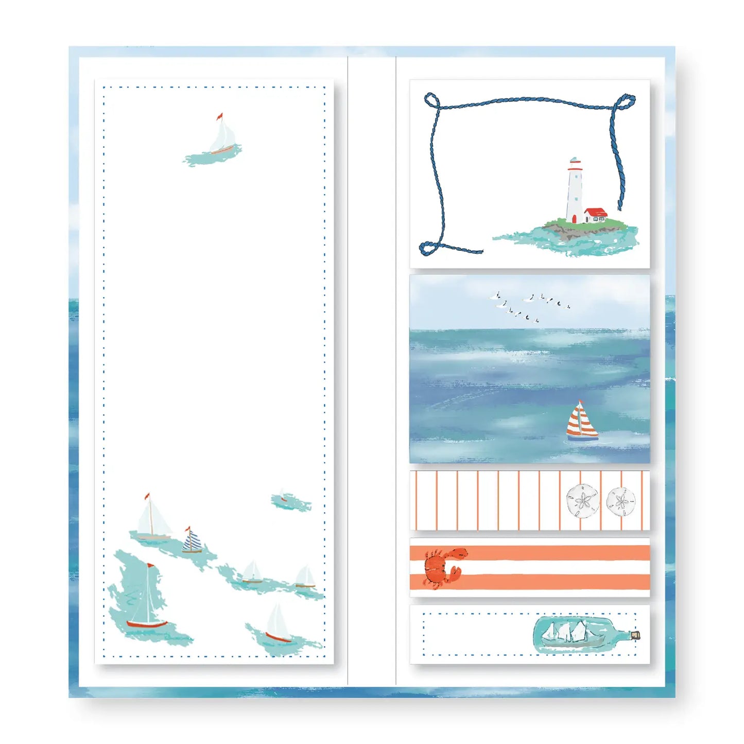 Out to Sea Sticky Notes Book