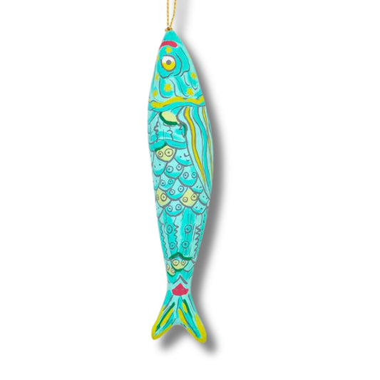 Paper Maché Fish Ornament