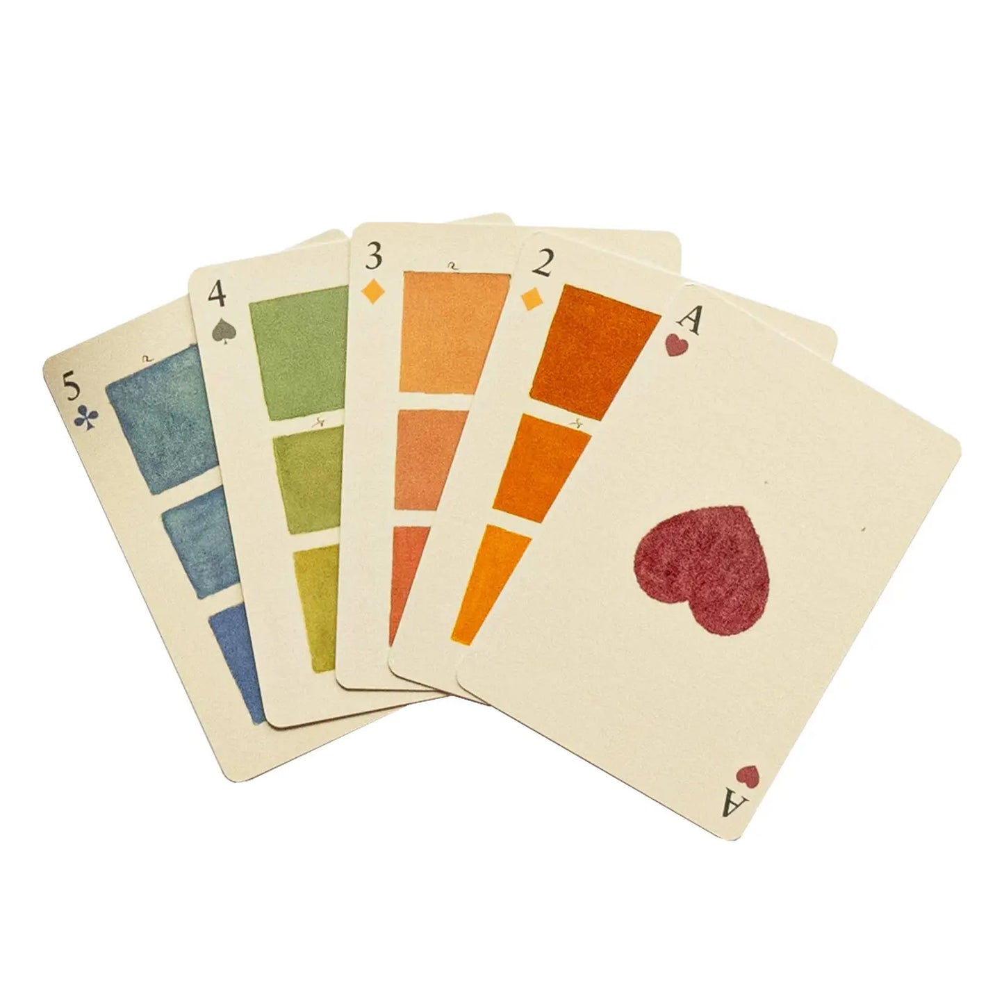 Watercolor Swatches Playing Cards