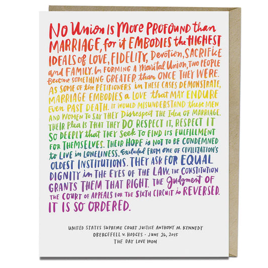 Love Wins Card