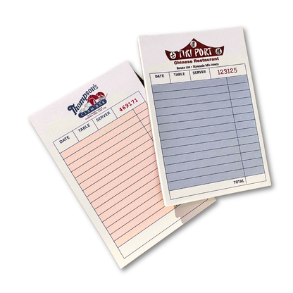 Iconic Cape Restaurants Guest Check Pads