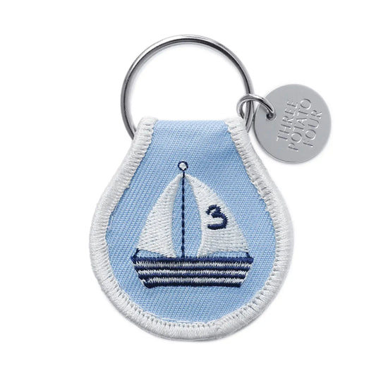 Sailboat Patch Keychain