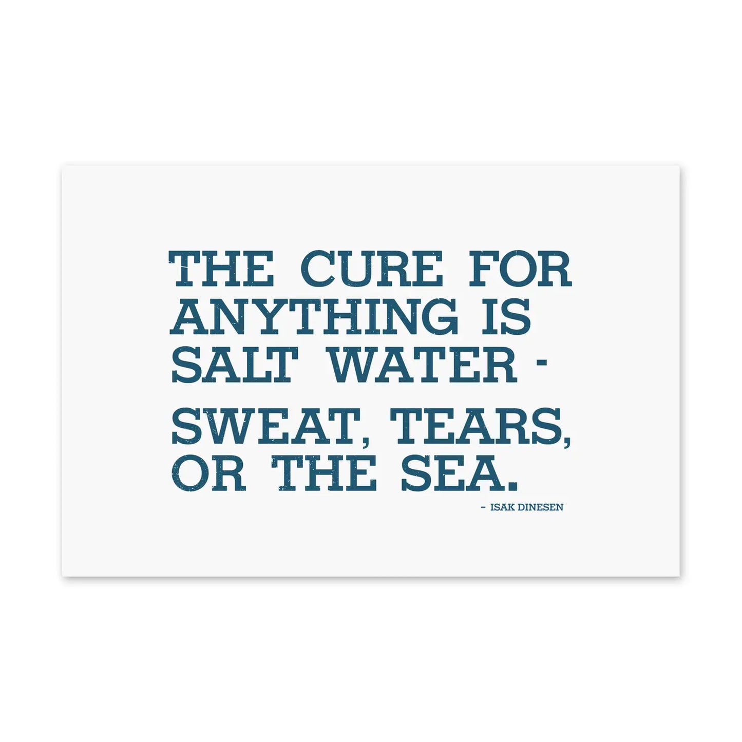 Salt Water Cure Postcard