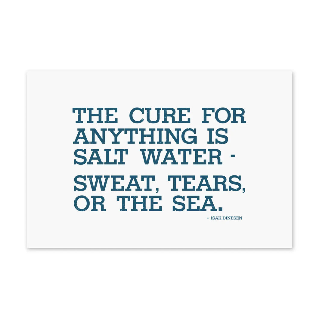 Salt Water Cure Postcard