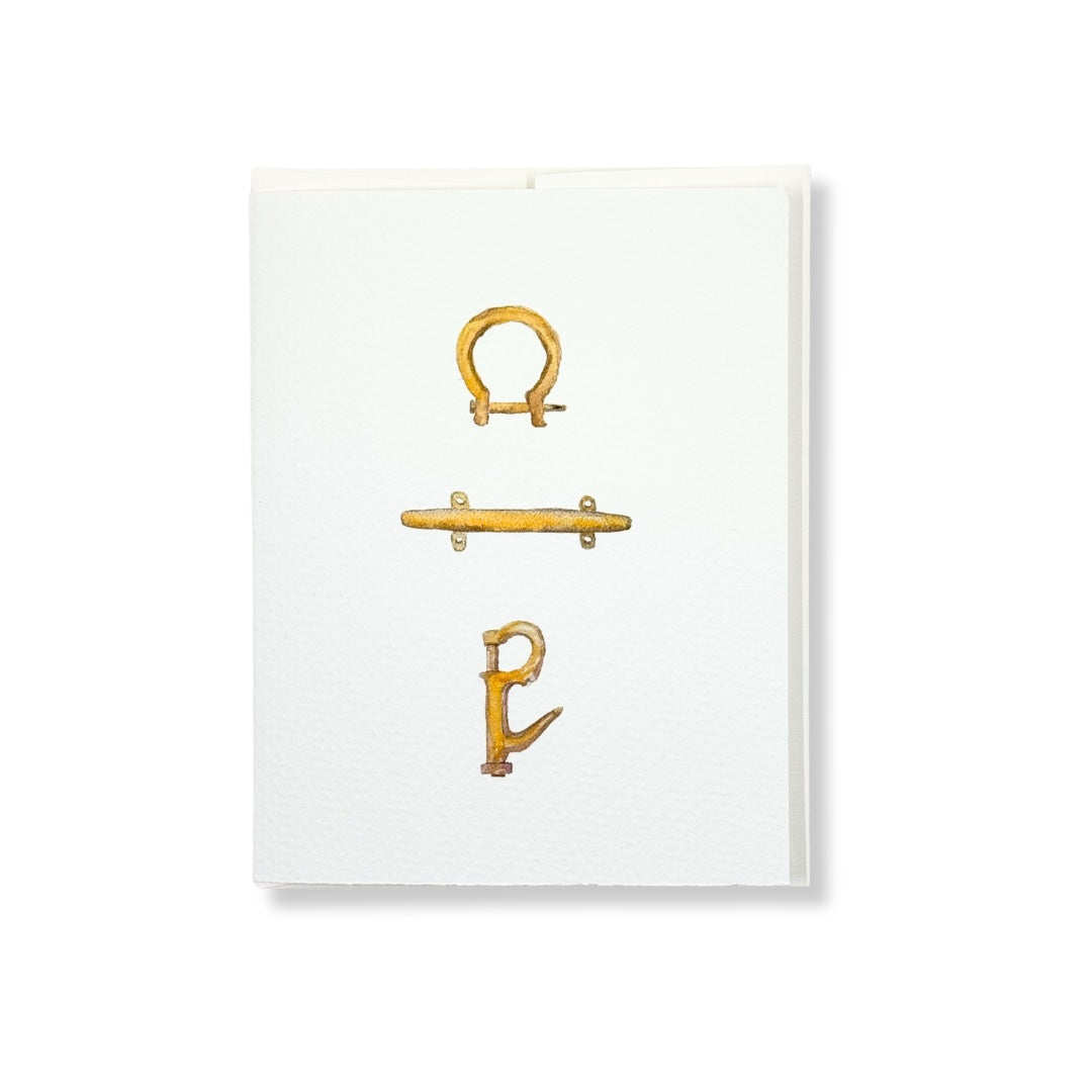 Nautical Hardware Notecards S/6