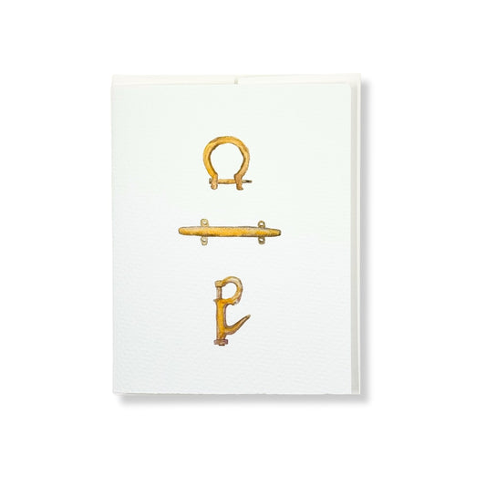 Nautical Hardware Notecards S/6