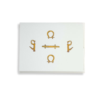 Nautical Hardware Notecards S/6