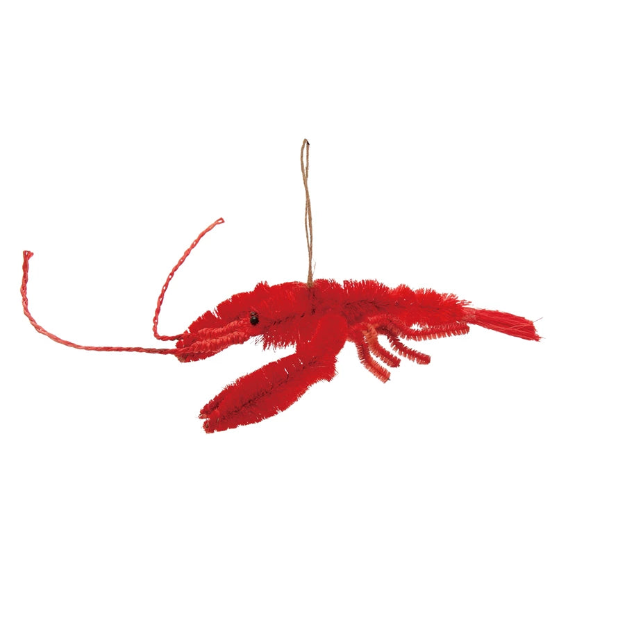 Lobster Bottle Brush Ornament
