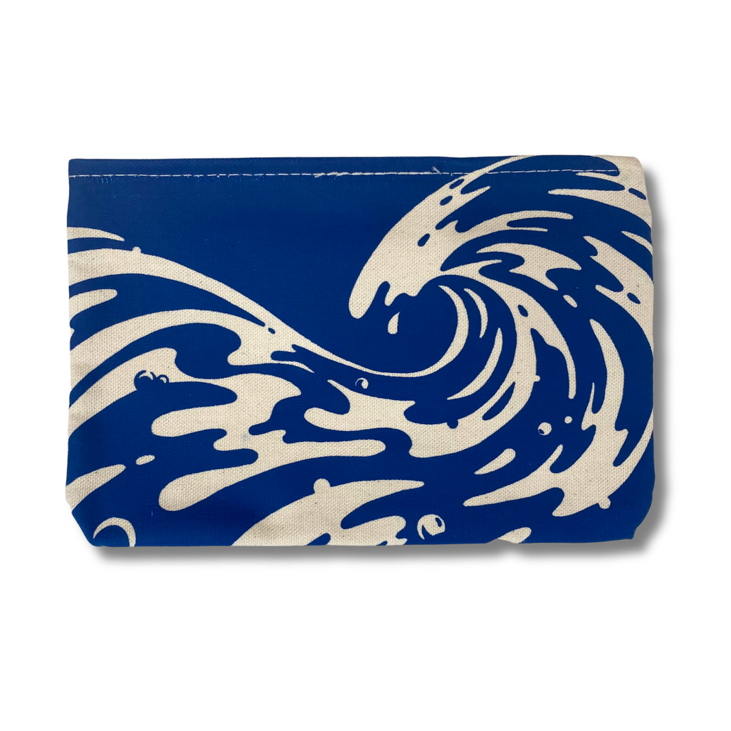 Tidal Wave Zippered Pouch
