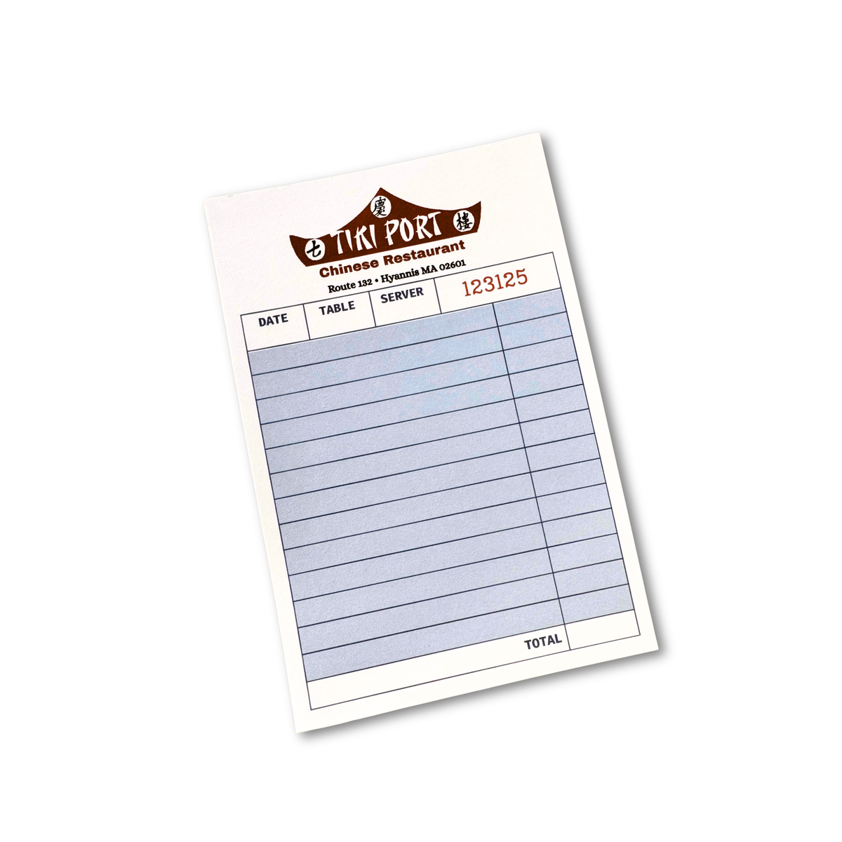 Iconic Cape Restaurants Guest Check Pads