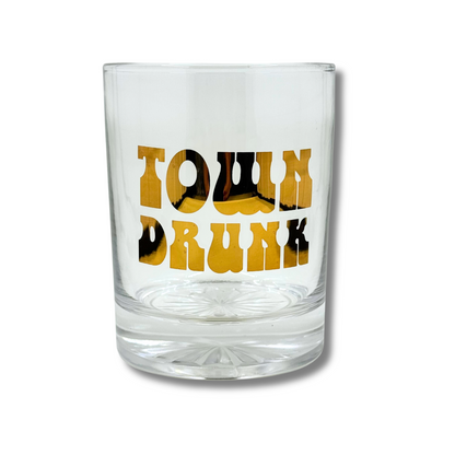 Town Drunk Rocks Glass