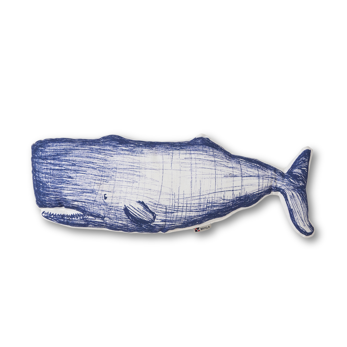 Sketch Whale Pillow
