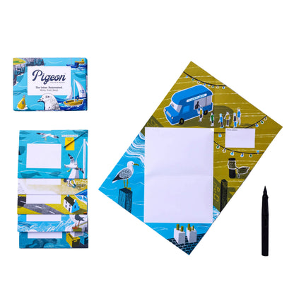 Seaside Folding Letter Pack – Pack of 6 Letters