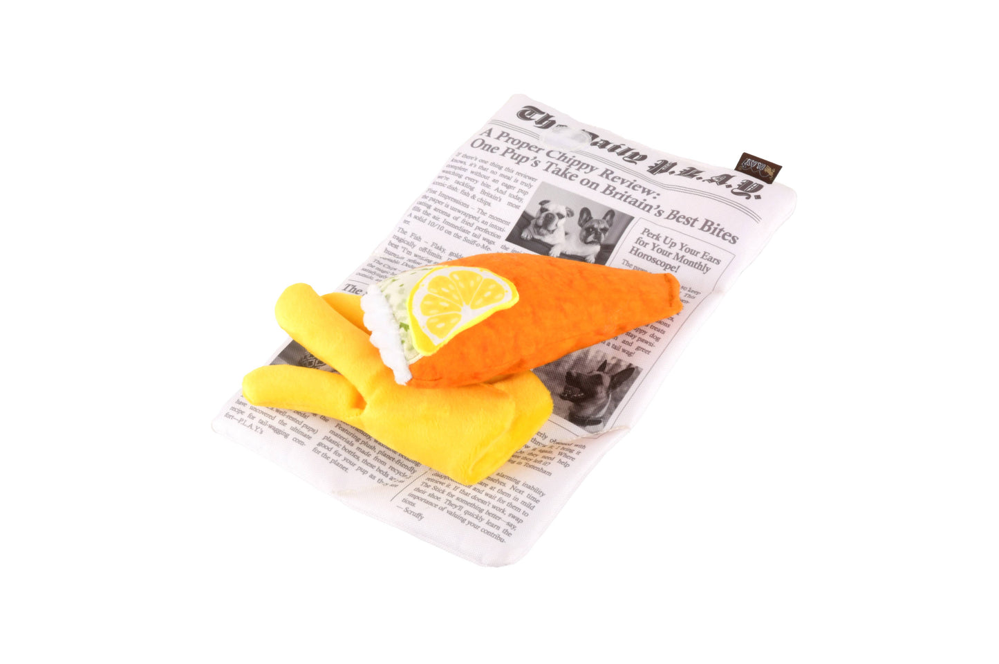 Fish & Chips Dog Toy