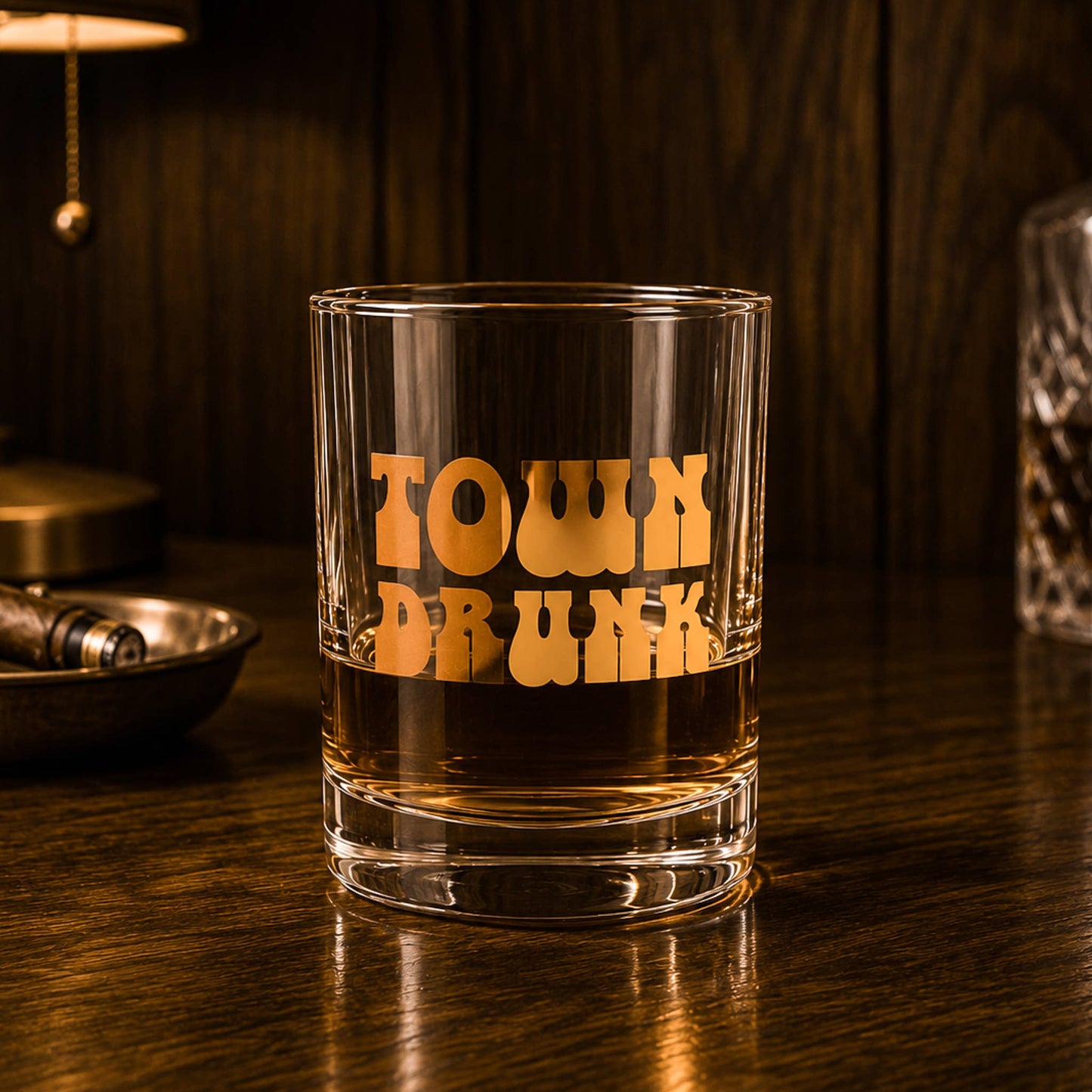 Town Drunk Rocks Glass