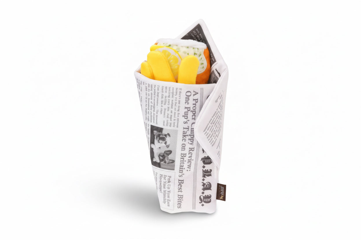 Fish & Chips Dog Toy