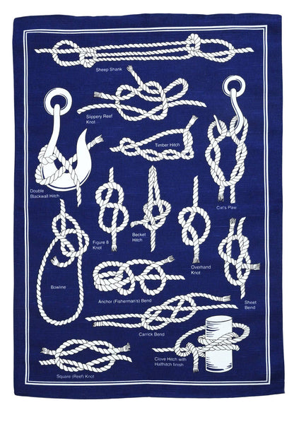 Knots and Bends & Hitches Linen / Cotton Tea Towel
