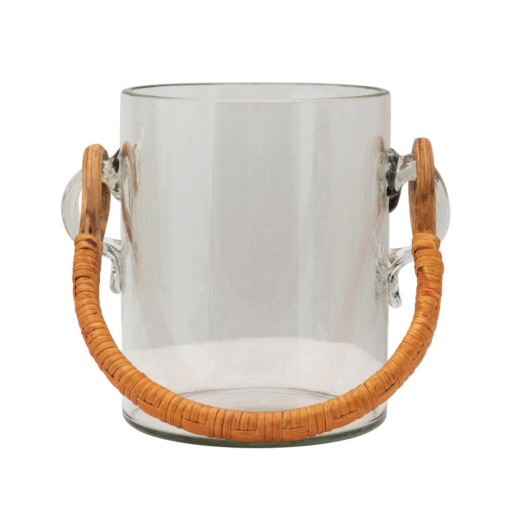 Ice Bucket w- Bamboo Handle