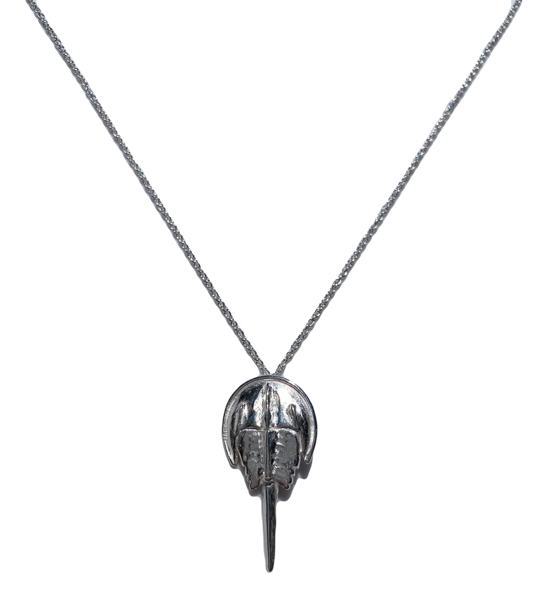 Silver Horseshoe Crab Necklace