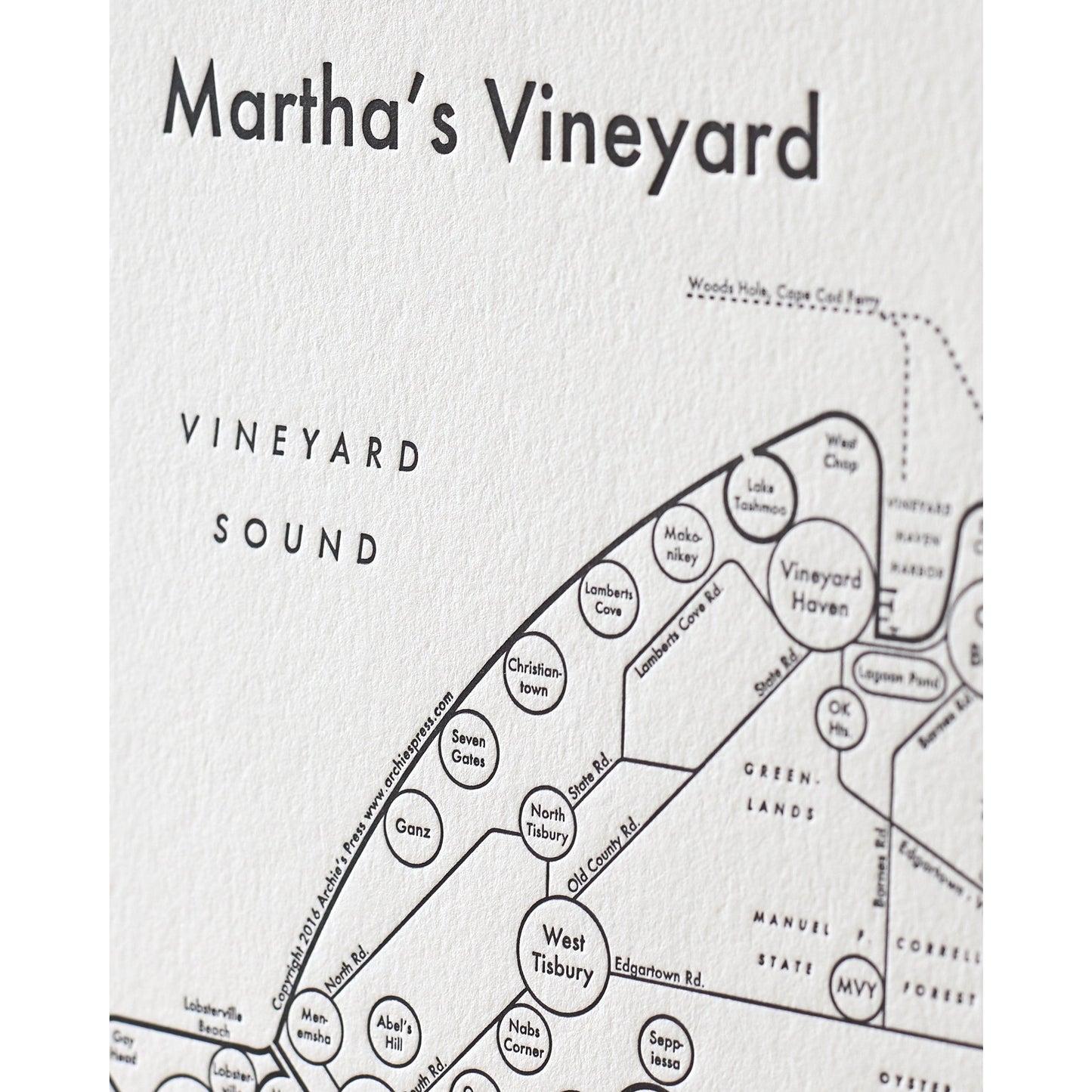 Martha's Vineyard Map